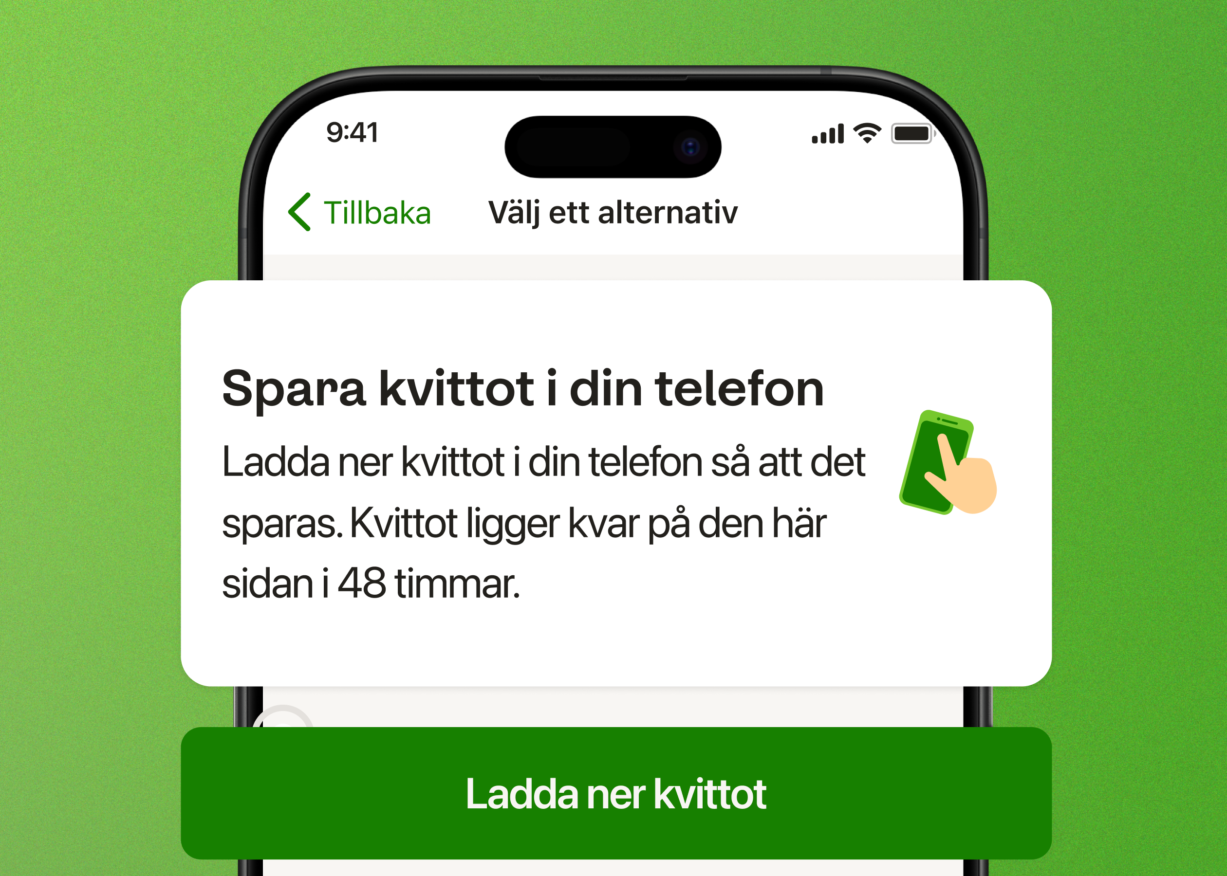 Image receipts remain in phone