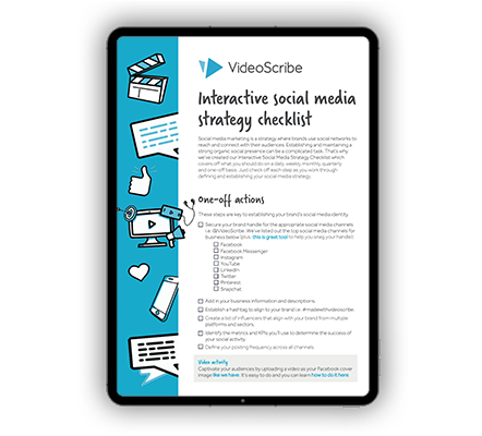 Download Your Copy of Interactive Social Media Strategy Checklist by VideoScribe