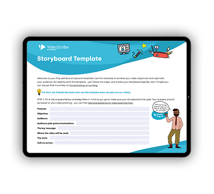 Download your free Storyboard Template by VideoScribe