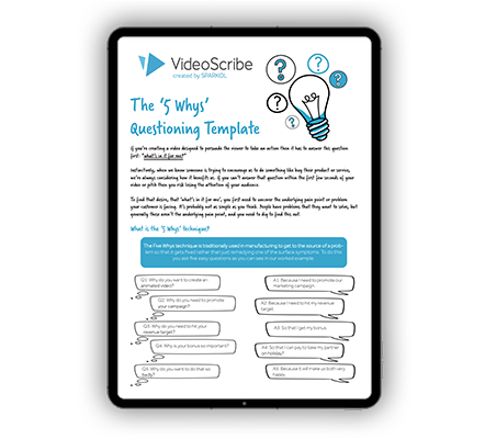 Download Your Copy of The '5 Whys' Questioning Template by VideoScribe