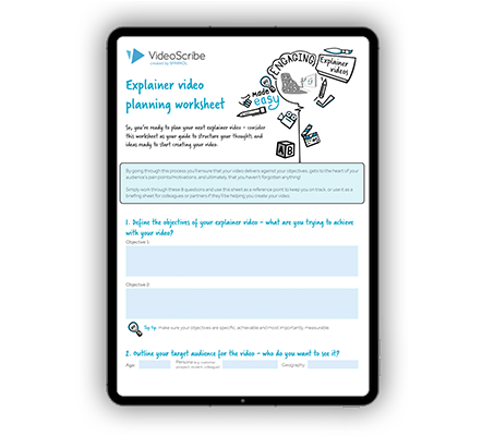 Download Your Free Explainer Video Planning Worksheet by VideoScribe