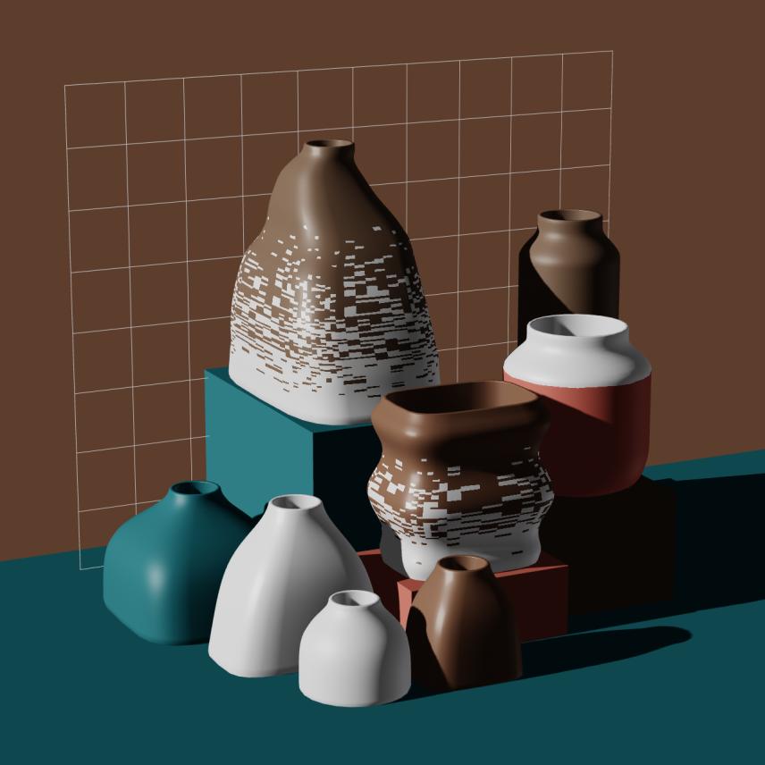 Preview of NFT token Parametric Pottery #129