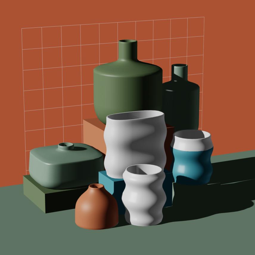 Preview of NFT token Parametric Pottery #186