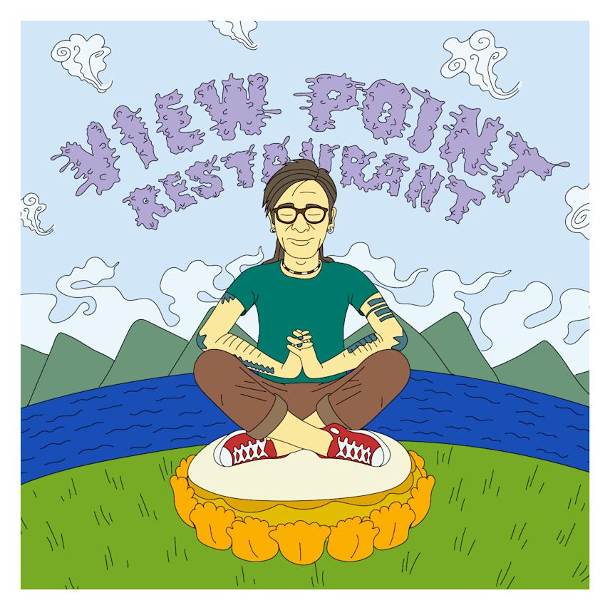 illustration for the inner side of a vinyl disc sleeve