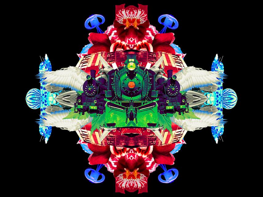 screenshot of bombay sapphire dreams generative animation