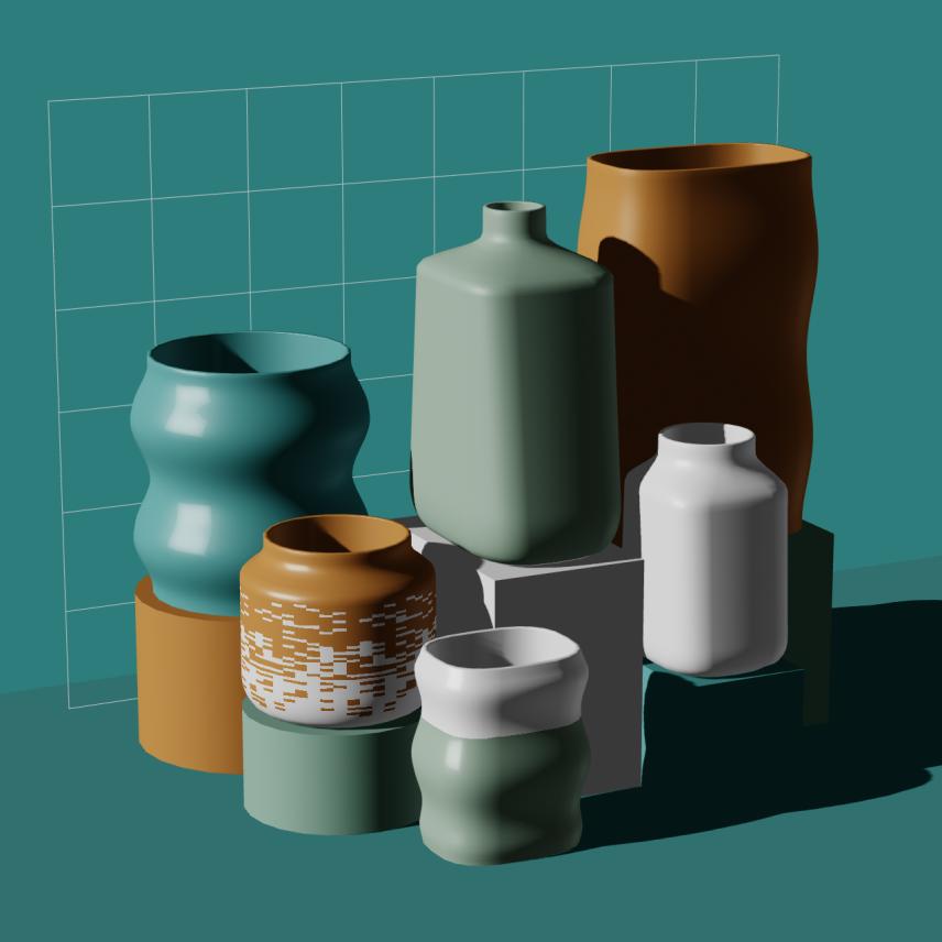 Preview of NFT token Parametric Pottery #60