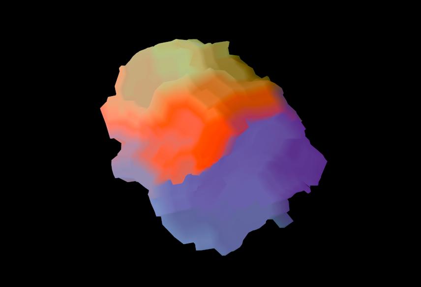 visual created with the “stretching routine” generative program