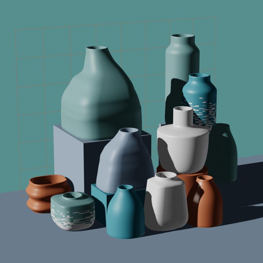 Preview of NFT token Parametric Pottery #101