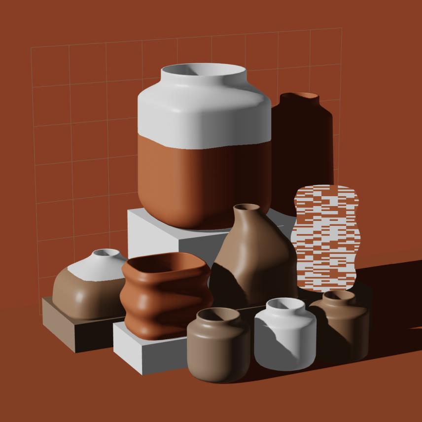 Preview of NFT token Parametric Pottery #136