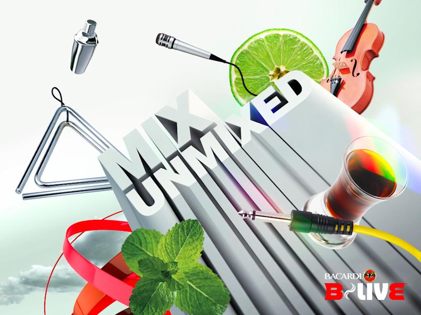 bacardi b-live visual concept
