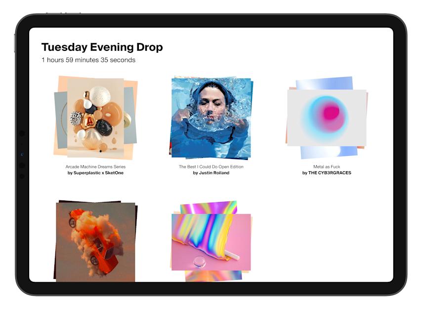 collections gallery view of the artbits web app
