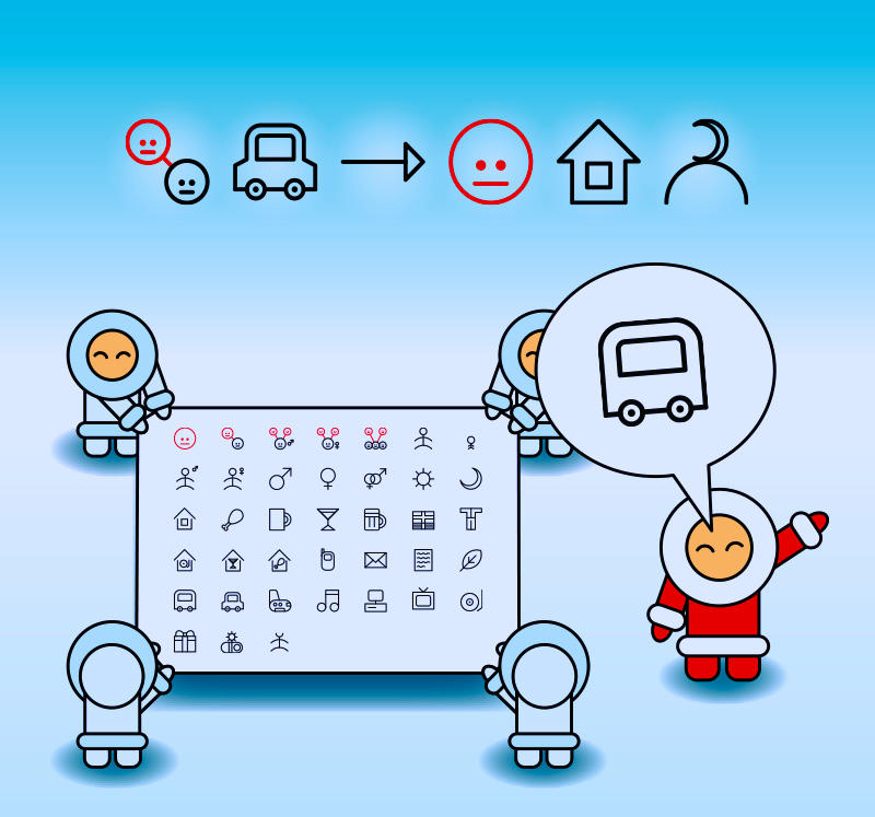 screenshot of mtv pictoids an early web messenger where users communicated through pictograms and icons long before modern emojis became popular