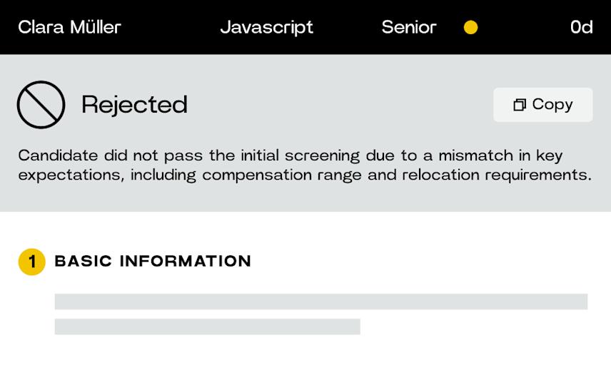 Rejected automatically — basic requirements not met