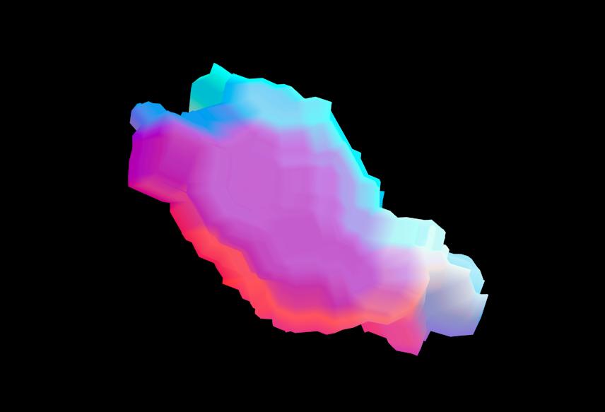 visual created with the “stretching routine” generative program