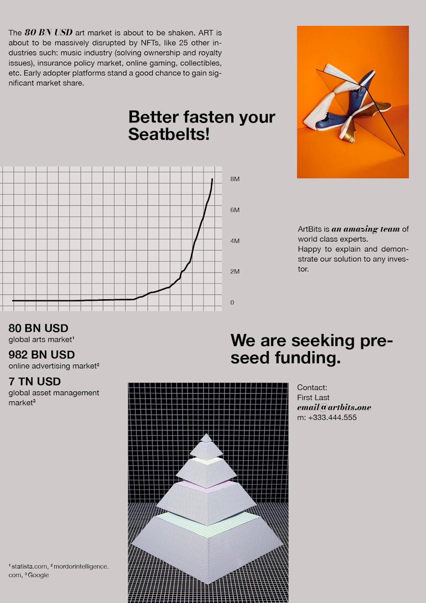 layout for the artbits art project one-pager