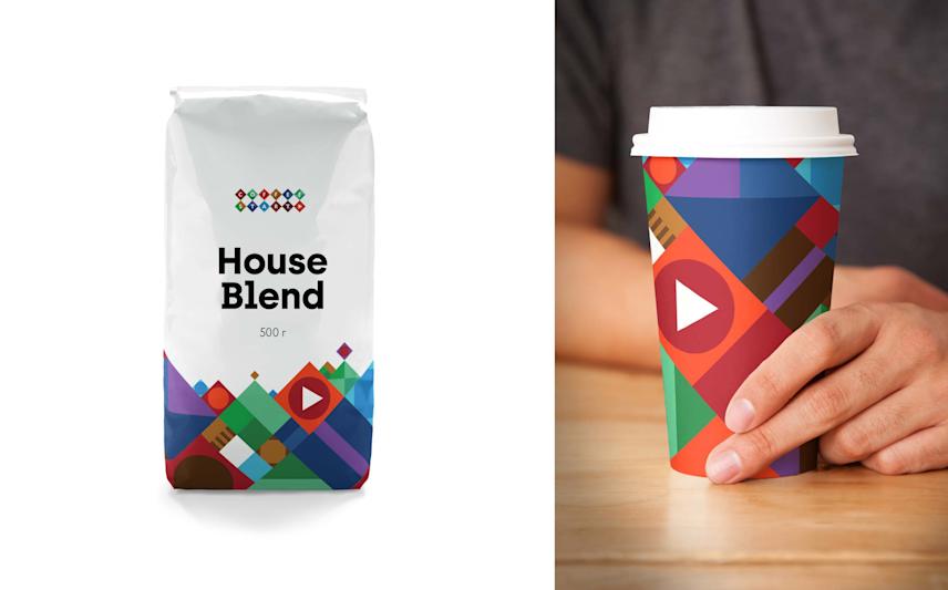 logo for a coffee shop with usage examples