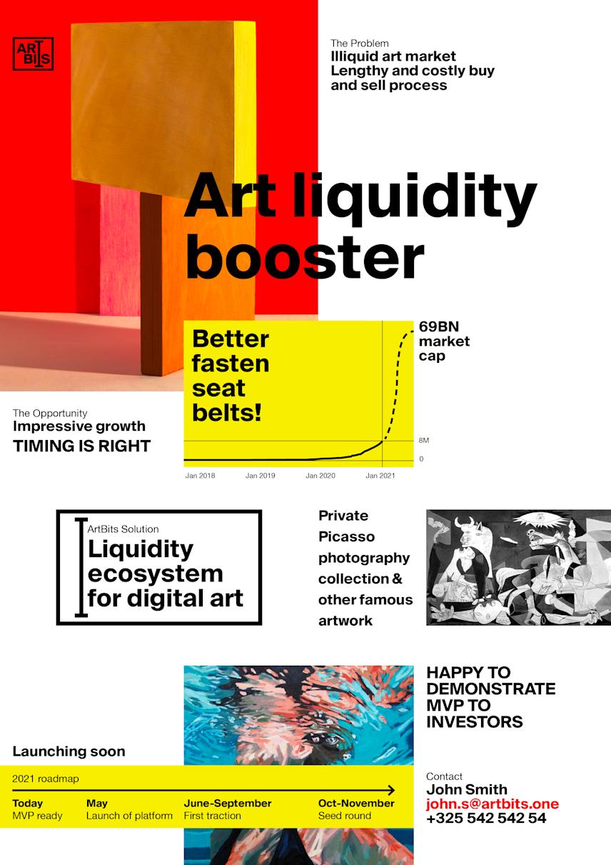 layout for the artbits art project one-pager