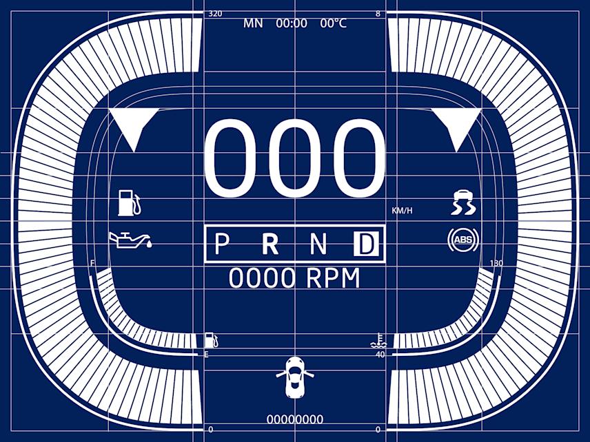 marussia sports car dashboard interface layout