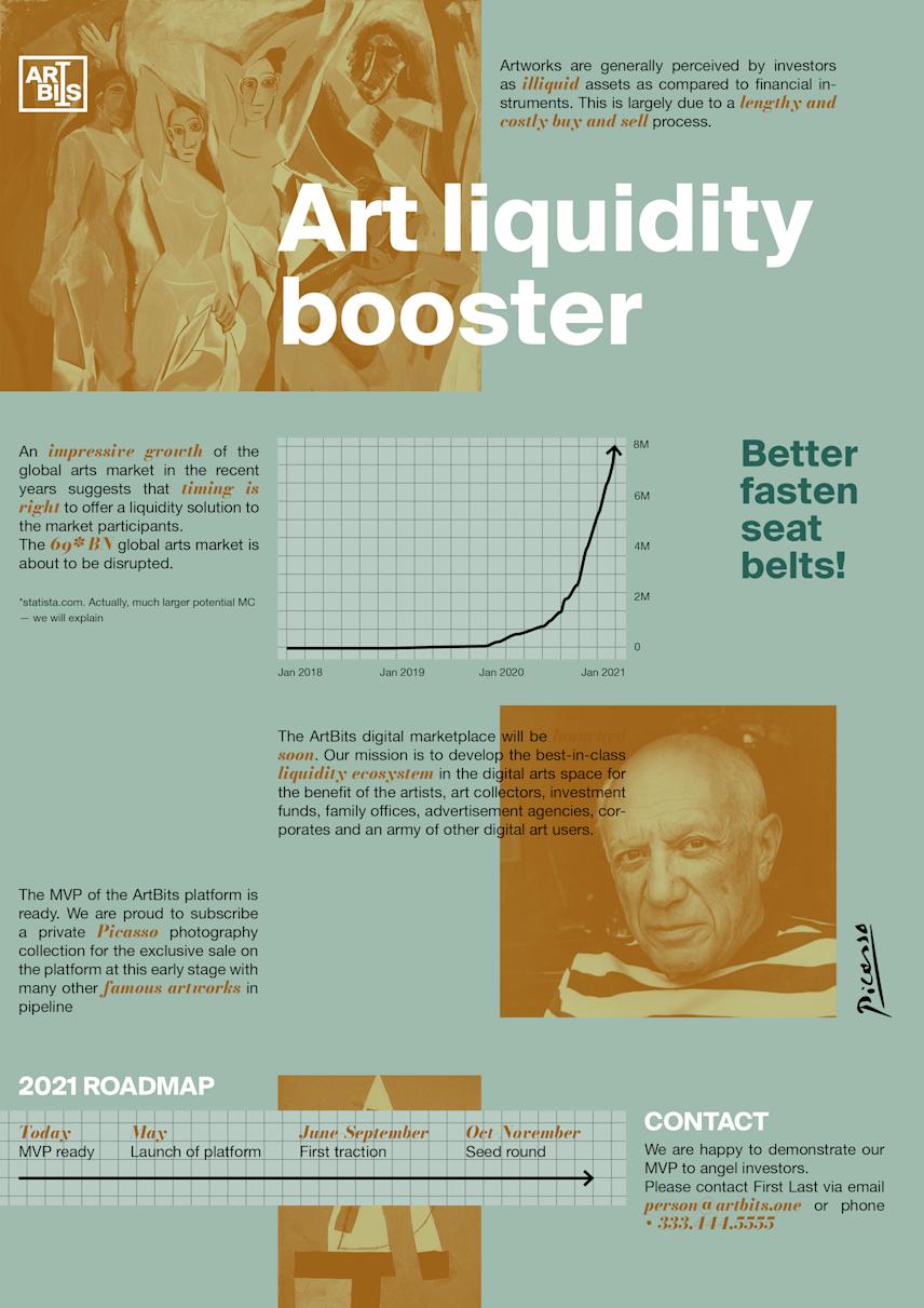 layout for the artbits art project one-pager