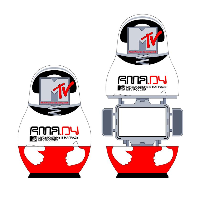 screenshot from the mtv rma.04 website featuring a russian doll-inspired spacecraft