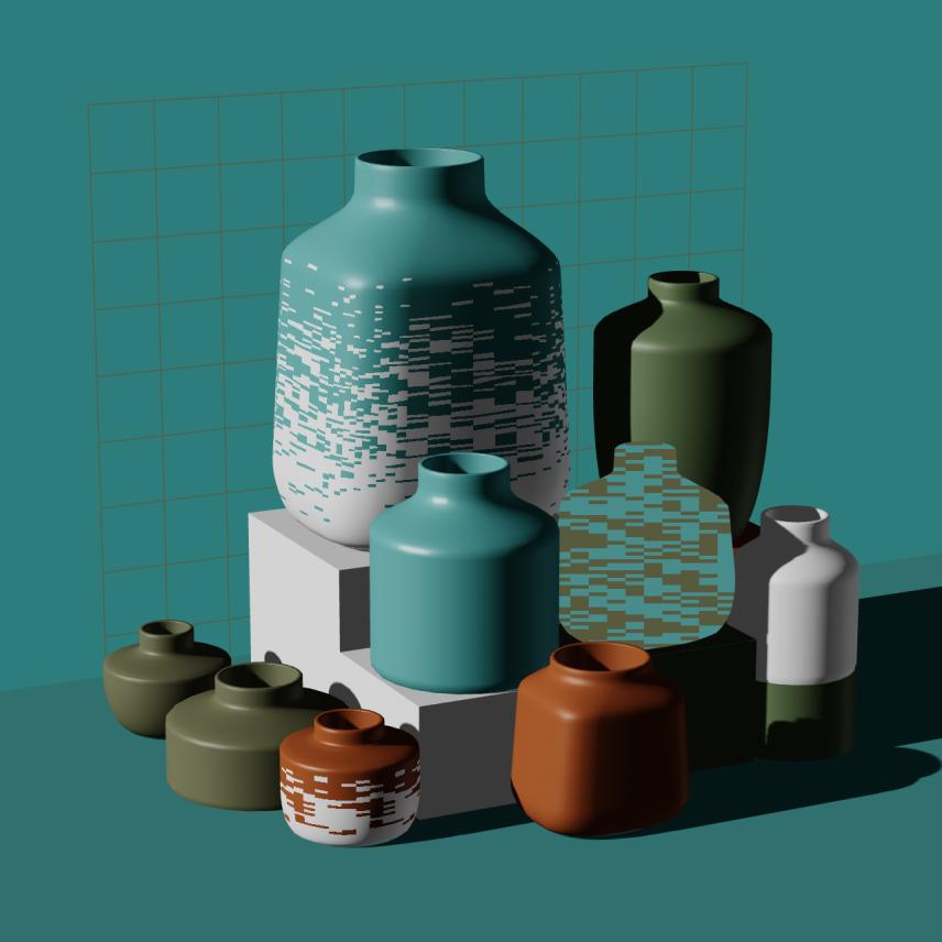 Preview of NFT token Parametric Pottery #152