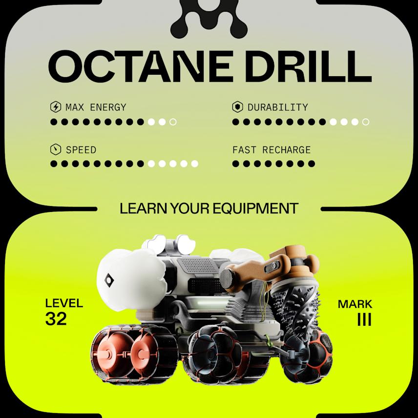 visual concept for a social media post for the game the oct featuring micrographics