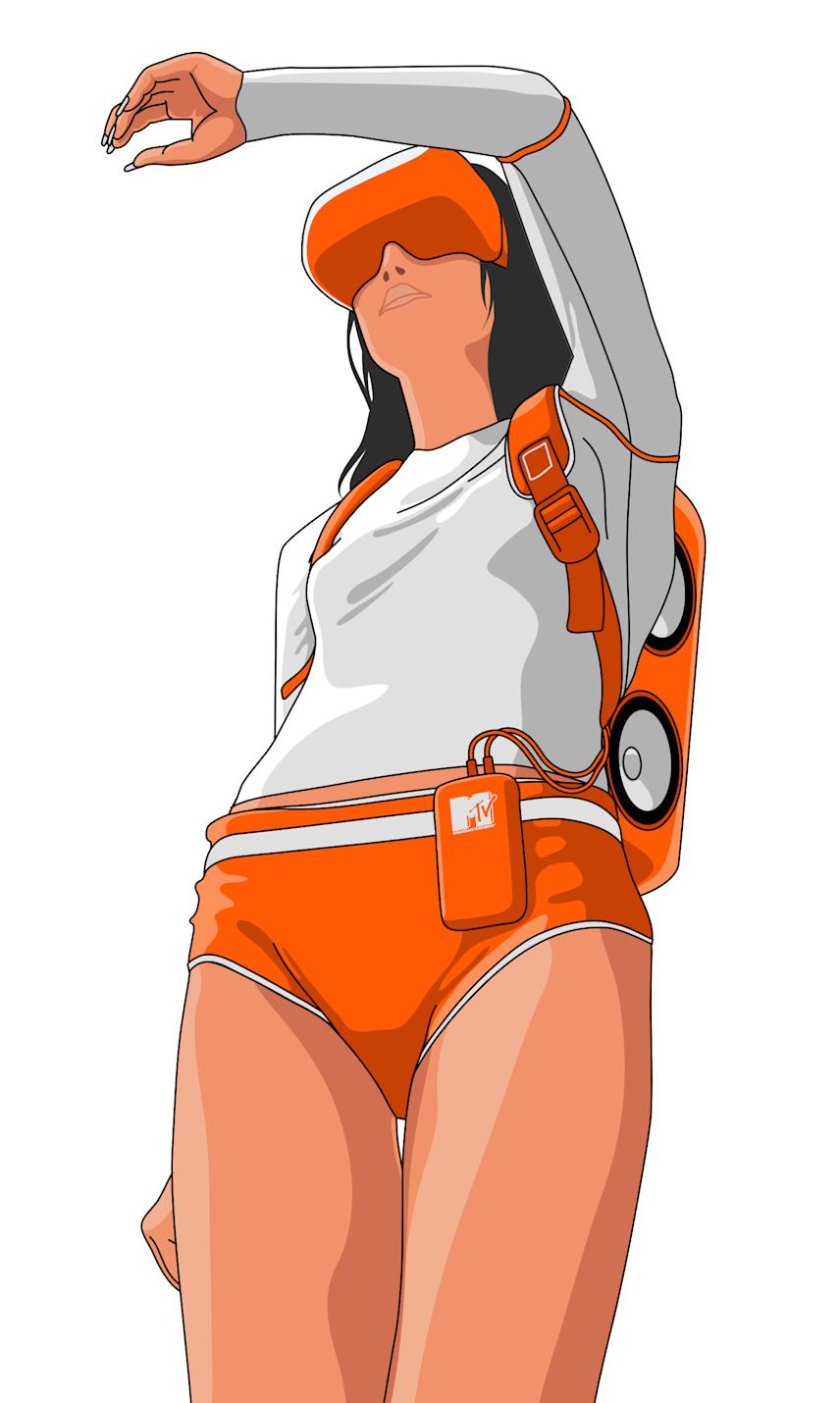 illustration visual for mtv