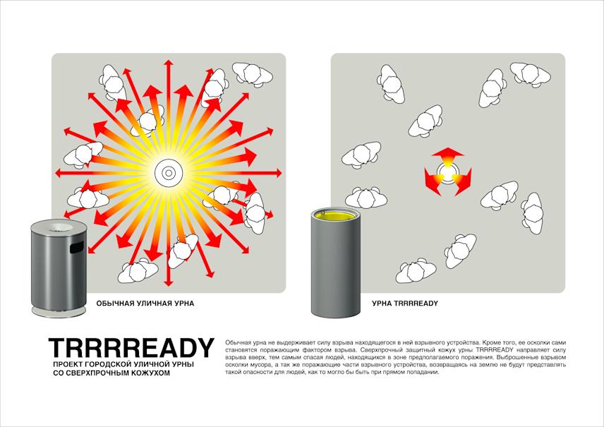 trrrready antibombers trash bin concept