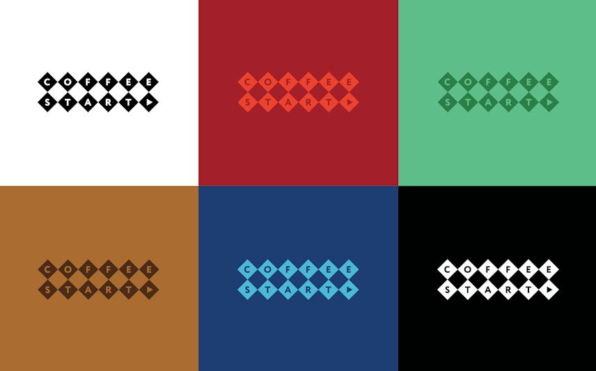 logo usage examples for a coffee shop