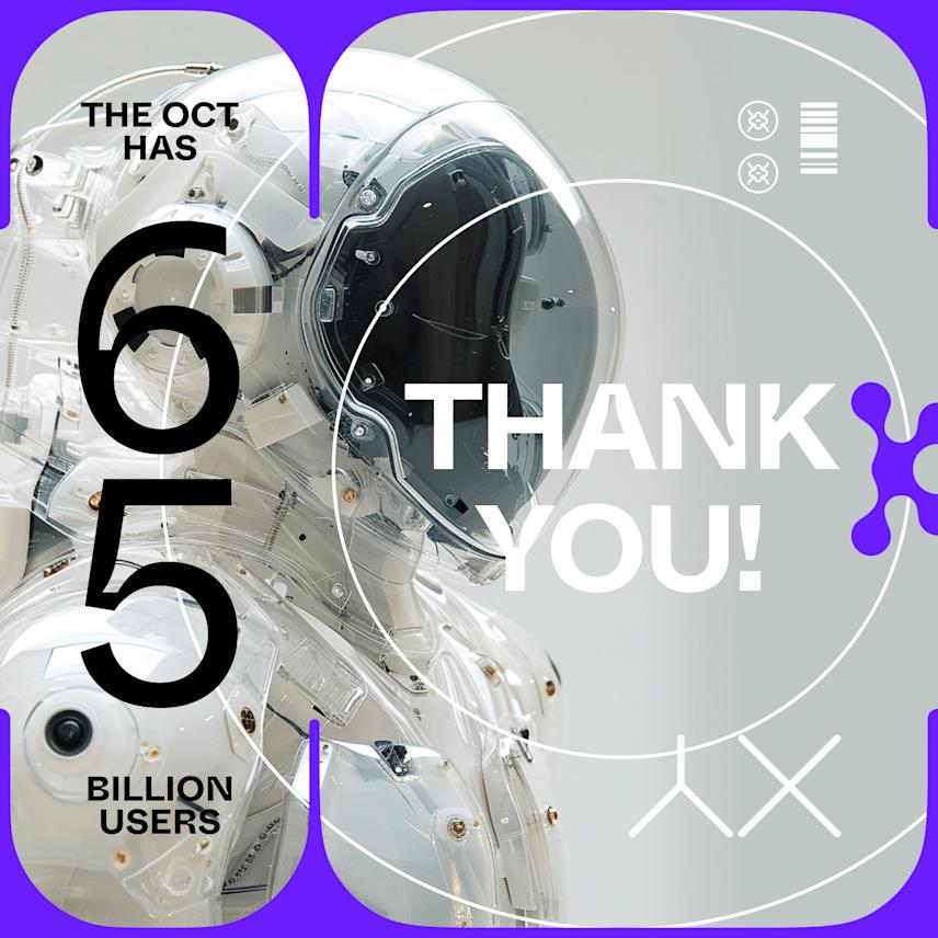 visual concept for a social media post for the game the oct featuring micrographics