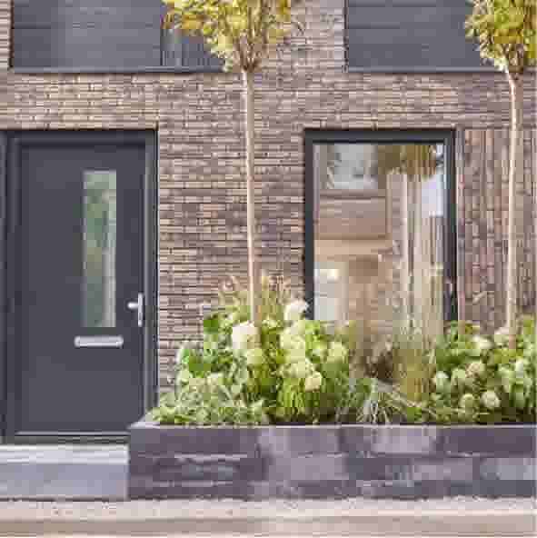 Voortuin container ombouw