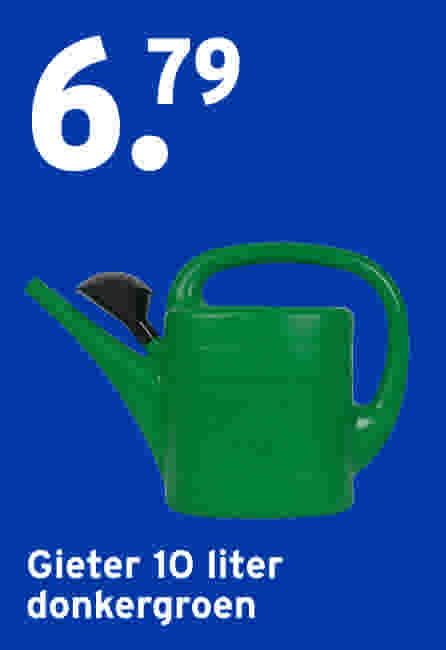 Gieter 10 liter donkergroen €6,79