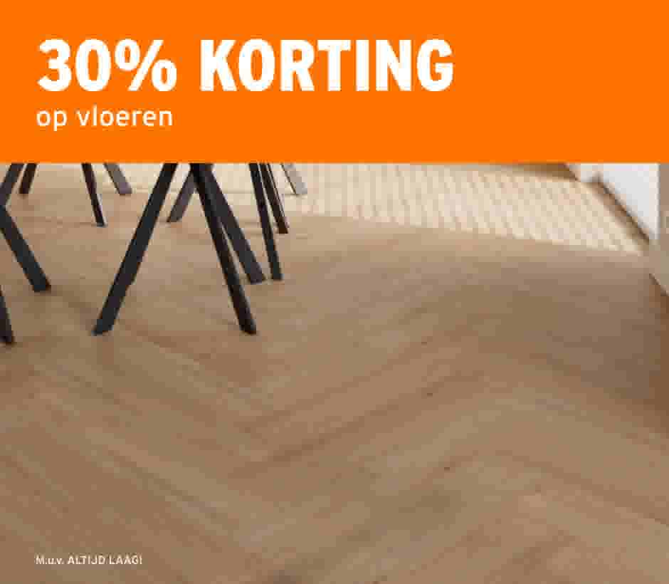 30% op vloeren