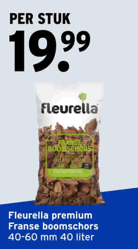 Fleurella premium Franse boomschors 40-60 mm per stuk 17.99