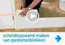 Klusadvies - wanden - Hoe maak ik een scheidingswand van gasbeton? - Thumbnail