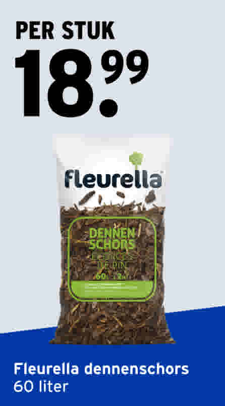 Fleurella dennenschors 60 liter per stuk 18.99