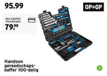 Handson  gereedschaps-koffer 100-delig
