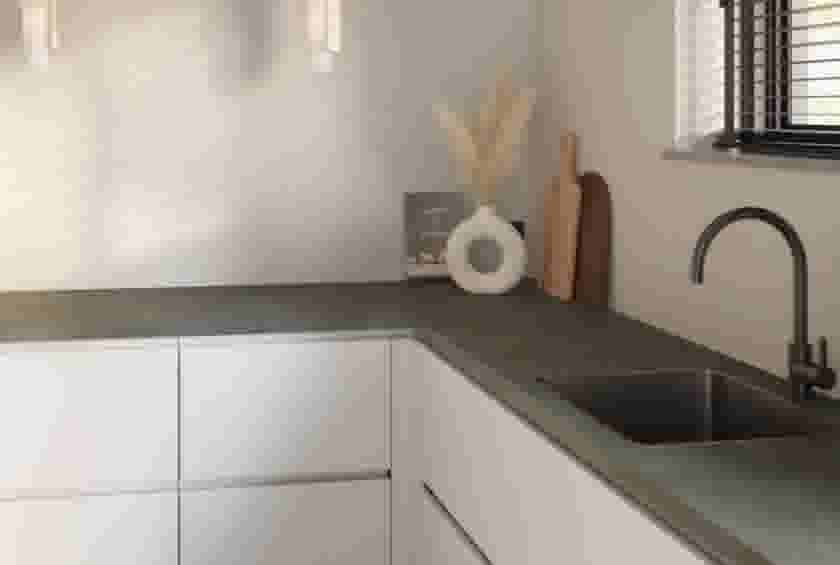 Keuken met werkblad op maat (Industrial)