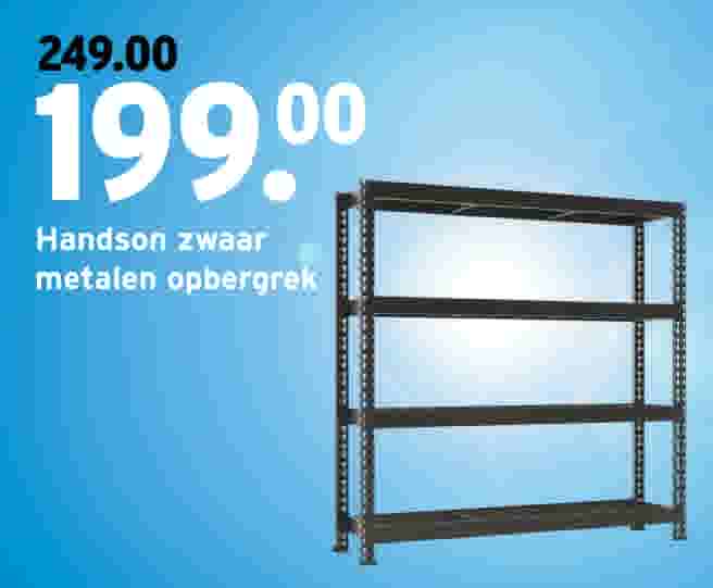 Handson zwaar metalen opbergrek van 249.00 voor 199.00