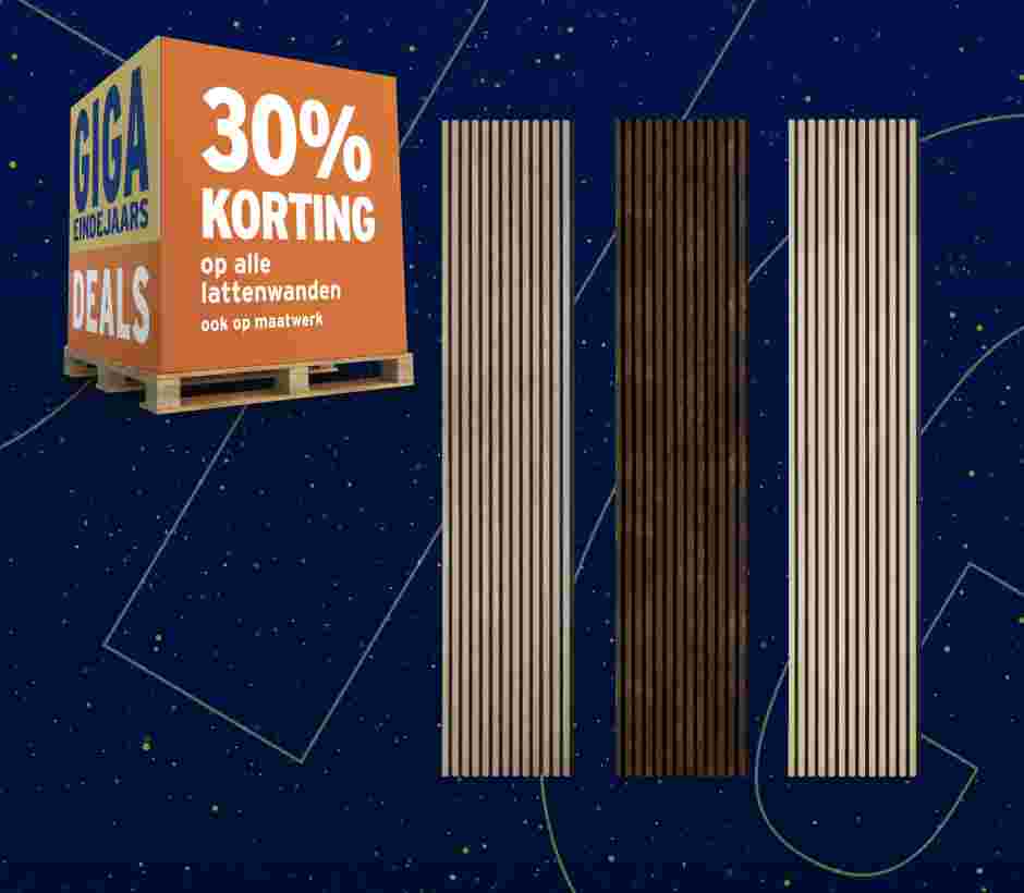 30% korting op lattenwanden