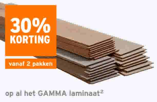 30% korting op al het gamma laminaat