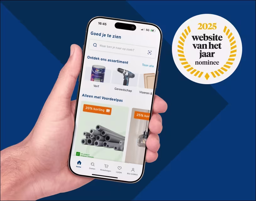Stem op GAMMA voor website van het jaar!