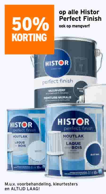 50% korting op alle Histor Perfect Finish