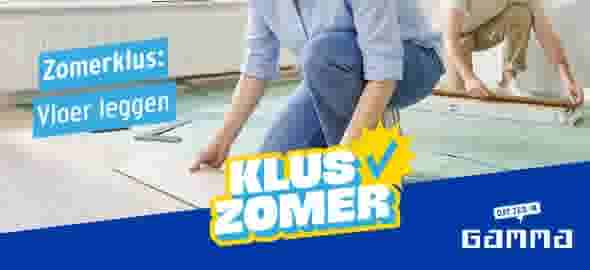 Zomerklus vloer leggen