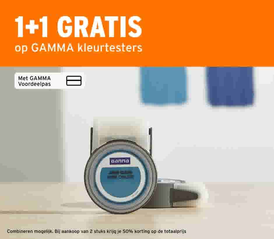 1+1 gratis op GAMMA kleurtester
