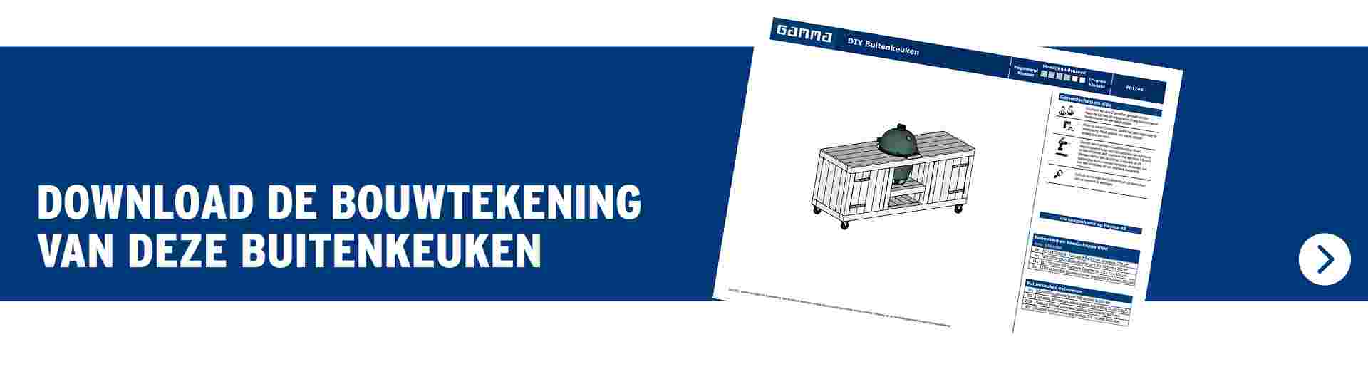 Download de bouwtekening van deze buitenkeuken