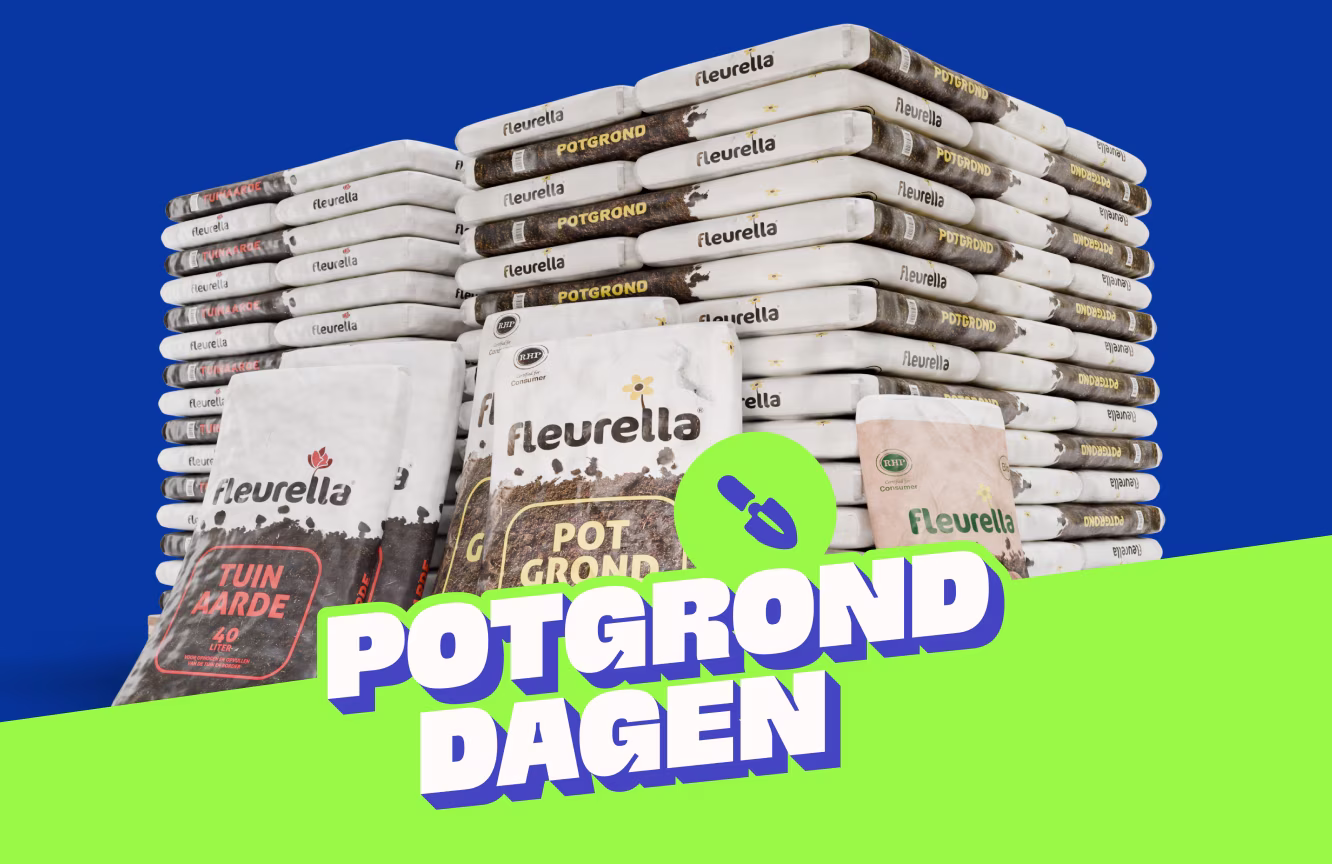 2+2 gratis op Fleurella potgrond en tuinaarde 30 en 40 liter