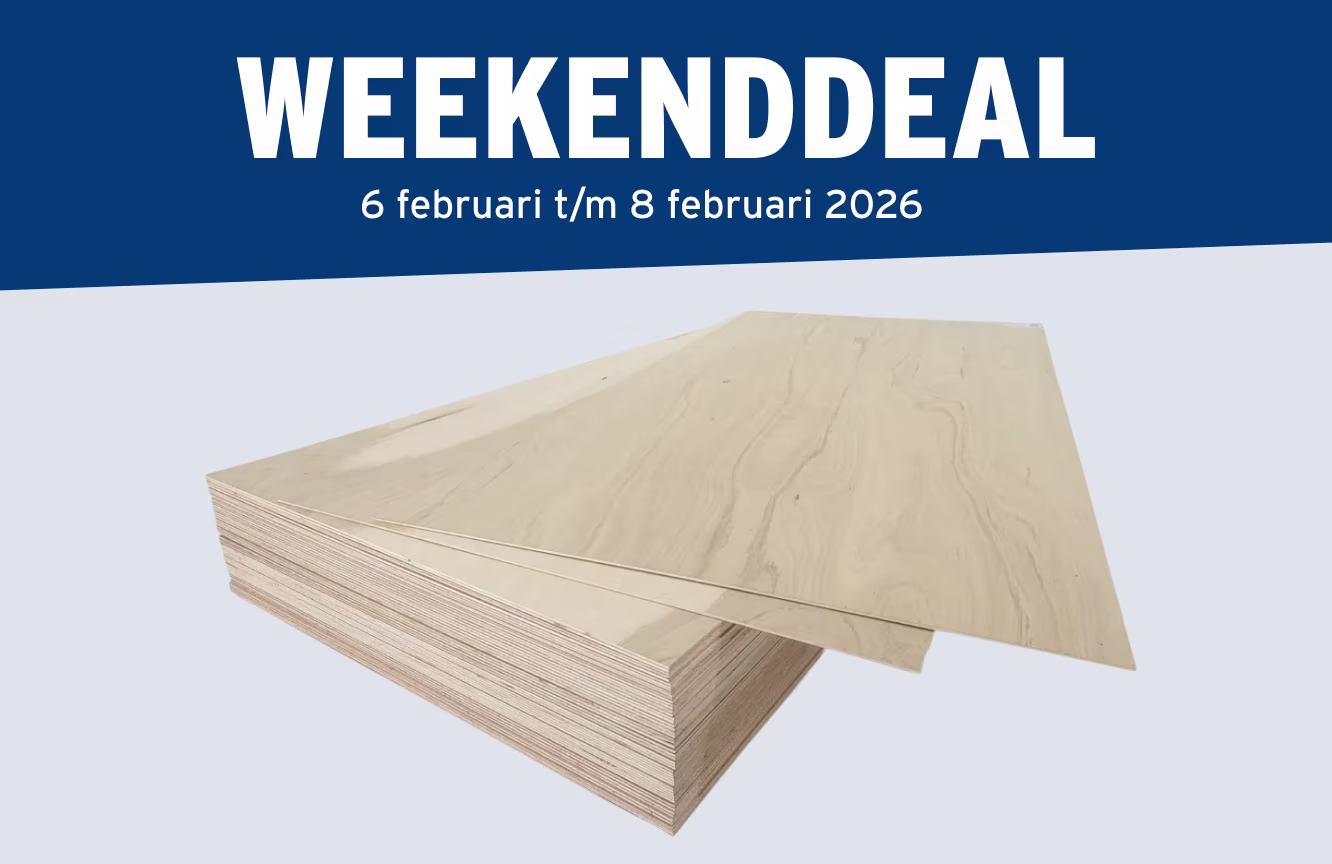 20% korting op houten constructieplaten