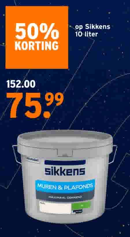 50% korting op Sikkens 10 liter