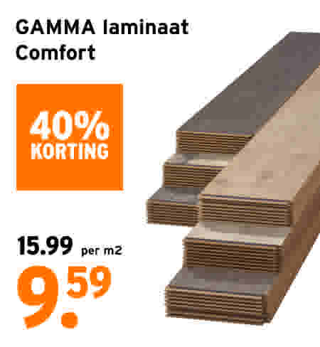 40% korting op GAMMA laminaat Comfort
